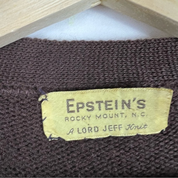 Vintage 1960s Epstein’s Lord Jeff Mohair Cardigan Sweater Medium Kurt Cobain - Picture 3 of 4